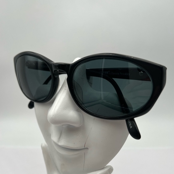 Vintage Suncatchers Sedona Black Oval Sunglasses Frames - Picture 3 of 6